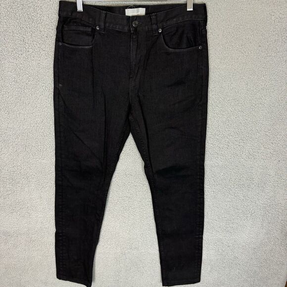 S Everlane Jeans Men's 33x30 Black Skinny Straight Leg Stretch Denim Casual - Picture 1 of 8